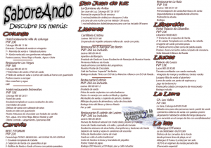 Menús y ofertas "Homenaje a la Xarda" 2014